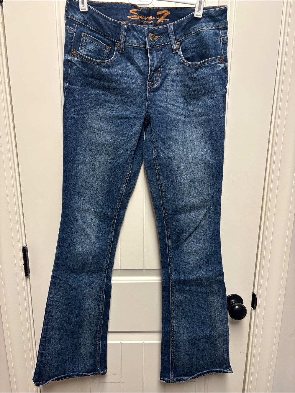 Seven7 Stretch Bootcut Flare Jeans Medium Wash Women's Size 6